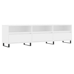 vidaXL TV Cabinet TV Unit Sideboard Media Unit TV Stand White Engineered Wood