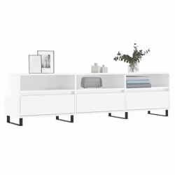 vidaXL TV Cabinet TV Unit Sideboard TV Stand High Gloss White Engineered Wood - Additional view 2