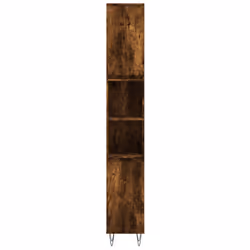 vidaXL Bathroom Cabinet Vanity Unit Storage Cabinet Cupboard Engineered Wood - smoked oak - Additional view 4