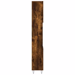 vidaXL Bathroom Cabinet Vanity Unit Storage Cabinet Cupboard Engineered Wood - smoked oak - Additional view 6