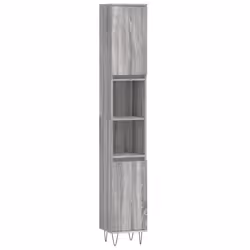 VidaXL 831538, Grey, Oak, Wood, 300 mm, 300 mm, 1900 mm, 10 cm