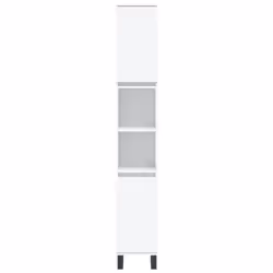 vidaXL Bathroom Cabinet Vanity Unit Highboard Cupboard White Engineered Wood - Additional view 4