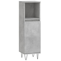 vidaXL Bathroom Cabinet Vanity Unit Storage Cabinet Cupboard Engineered Wood - concrete grey