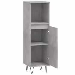 vidaXL Bathroom Cabinet Vanity Unit Storage Cabinet Cupboard Engineered Wood - concrete grey - Additional view 5