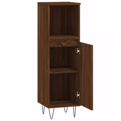 vidaXL Bathroom Cabinet Vanity Unit Storage Cabinet Cupboard Engineered Wood - brown oak - Additional view 5