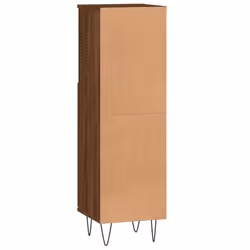 vidaXL Bathroom Cabinet Vanity Unit Storage Cabinet Cupboard Engineered Wood - brown oak - Additional view 7