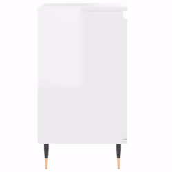 vidaXL Bathroom Cabinet Vanity Unit Cupboard High Gloss White Engineered Wood - Additional view 4