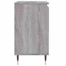 vidaXL Bathroom Cabinet Vanity Unit Cupboard High Gloss White Engineered Wood - grey sonoma - Additional view 4