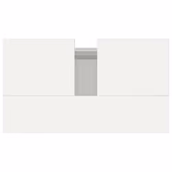vidaXL Bathroom Cabinet Vanity Unit Highboard Cupboard White Engineered Wood - high gloss white - Additional view 7