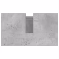vidaXL Bathroom Cabinet Vanity Unit Highboard Cupboard White Engineered Wood - concrete grey - Additional view 7