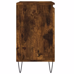 vidaXL Bathroom Cabinet Vanity Unit Highboard Cupboard White Engineered Wood - smoked oak - Additional view 4