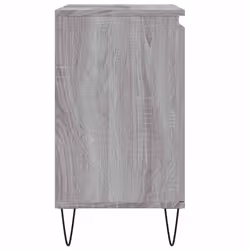 vidaXL Bathroom Cabinet Vanity Unit Highboard Cupboard White Engineered Wood - grey sonoma - Additional view 4