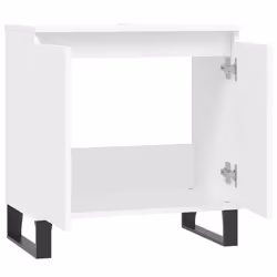 vidaXL Bathroom Cabinet Vanity Unit Storage Cabinet Brown Oak Engineered Wood - white - Additional view 4
