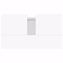 vidaXL Bathroom Cabinet Vanity Unit Storage Cabinet Brown Oak Engineered Wood - high gloss white - Additional view 6