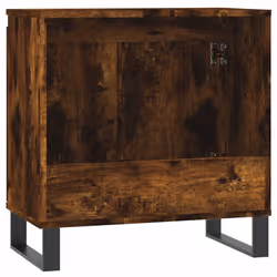 vidaXL Bathroom Cabinet Vanity Unit Storage Cabinet Brown Oak Engineered Wood - smoked oak - Additional view 5