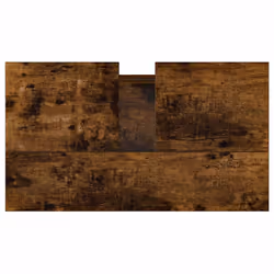 vidaXL Bathroom Cabinet Vanity Unit Storage Cabinet Brown Oak Engineered Wood - smoked oak - Additional view 6