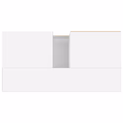 vidaXL Bathroom Cabinet Vanity Unit Highboard Cupboard Black Engineered Wood - white - Additional view 7