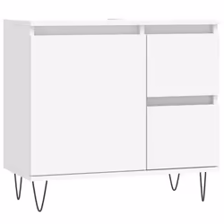 VidaXL 831604, White, Wood, 650 mm, 330 mm, 600 mm, 10 cm