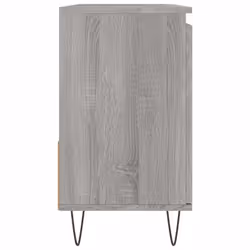 vidaXL Bathroom Cabinet Vanity Unit Highboard Cupboard White Engineered Wood - grey sonoma - Additional view 5