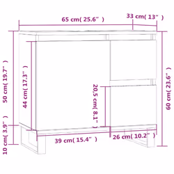 vidaXL Bathroom Cabinet Vanity Unit Highboard Cupboard White Engineered Wood - black