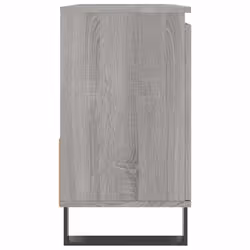 vidaXL Bathroom Cabinet Vanity Unit Highboard Cupboard White Engineered Wood - grey sonoma - Additional view 5