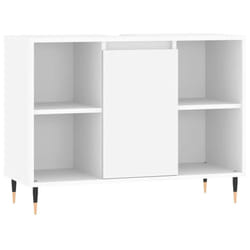 vidaXL Bathroom Cabinet Vanity Unit Storage Cabinet Cupboard Engineered Wood - white