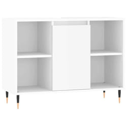 vidaXL Bathroom Cabinet Vanity Unit Storage Cabinet Cupboard Engineered Wood - high gloss white