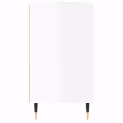 vidaXL Bathroom Cabinet Vanity Unit Storage Cabinet Cupboard Engineered Wood - high gloss white - Additional view 6
