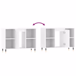 vidaXL Bathroom Cabinet Vanity Unit Storage Cabinet Cupboard Engineered Wood - high gloss white - Additional view 9