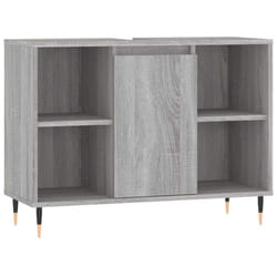 vidaXL Bathroom Cabinet Vanity Unit Storage Cabinet Cupboard Engineered Wood - grey sonoma