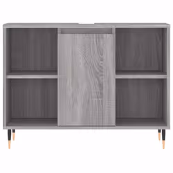 vidaXL Bathroom Cabinet Vanity Unit Storage Cabinet Cupboard Engineered Wood - grey sonoma - Additional view 5