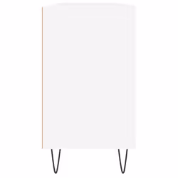 vidaXL Bathroom Cabinet Vanity Unit Highboard Cupboard Black Engineered Wood - white - Additional view 6