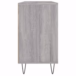 vidaXL Bathroom Cabinet Vanity Unit Highboard Cupboard Black Engineered Wood - grey sonoma - Additional view 6