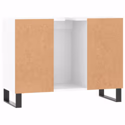 vidaXL Bathroom Cabinet Vanity Unit Highboard Cupboard White Engineered Wood - high gloss white - Additional view 7
