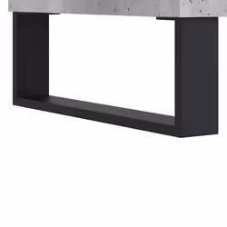 vidaXL Bathroom Cabinet Vanity Unit Highboard Cupboard White Engineered Wood - concrete grey - Additional view 10
