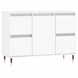VidaXL 831644, White, Wood, 800 mm, 330 mm, 600 mm, 10 cm
