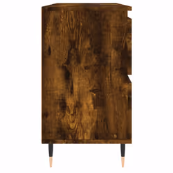 vidaXL Bathroom Cabinet Vanity Unit Highboard Cupboard White Engineered Wood - smoked oak - Additional view 5