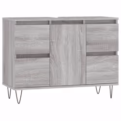 VidaXL 831658, Grey, Oak, Wood, 800 mm, 330 mm, 600 mm, 10 cm