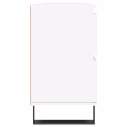 vidaXL Bathroom Cabinet Vanity Unit Highboard Cupboard White Engineered Wood - white - Additional view 5