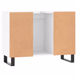 vidaXL Bathroom Cabinet Vanity Unit Highboard Cupboard White Engineered Wood - white - Additional view 6