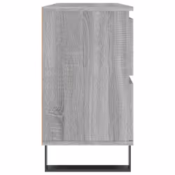 vidaXL Bathroom Cabinet Vanity Unit Highboard Cupboard White Engineered Wood - grey sonoma - Additional view 5
