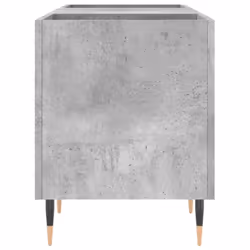 vidaXL Record Cabinet Vinyl Record Storage Sideboard Cabinet Engineered Wood - concrete grey - Additional view 4