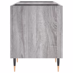vidaXL Record Cabinet Vinyl Record Storage Sideboard Cabinet Engineered Wood - grey sonoma - Additional view 4