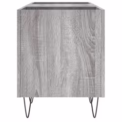 vidaXL Record Cabinet Record Storage Cabinet Sideboard White Engineered Wood - grey sonoma - Additional view 4