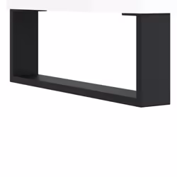 vidaXL Record Cabinet Record Storage Cabinet Sideboard White Engineered Wood - high gloss white - Additional view 6