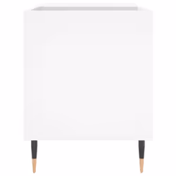 vidaXL Record Cabinet Record Storage Cabinet Sideboard White Engineered Wood - Additional view 4