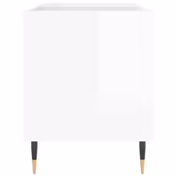vidaXL Record Cabinet Record Storage Cabinet Sideboard White Engineered Wood - high gloss white - Additional view 4