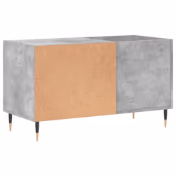 vidaXL Record Cabinet Record Storage Cabinet Sideboard White Engineered Wood - concrete grey - Additional view 5