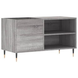vidaXL Record Cabinet Record Storage Cabinet Sideboard White Engineered Wood - grey sonoma