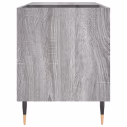 vidaXL Record Cabinet Record Storage Cabinet Sideboard White Engineered Wood - grey sonoma - Additional view 4